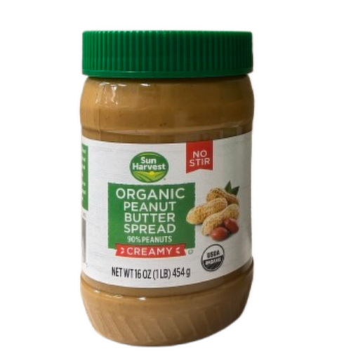 Sun Harvest Organic Creamy Peanut Butter Spread